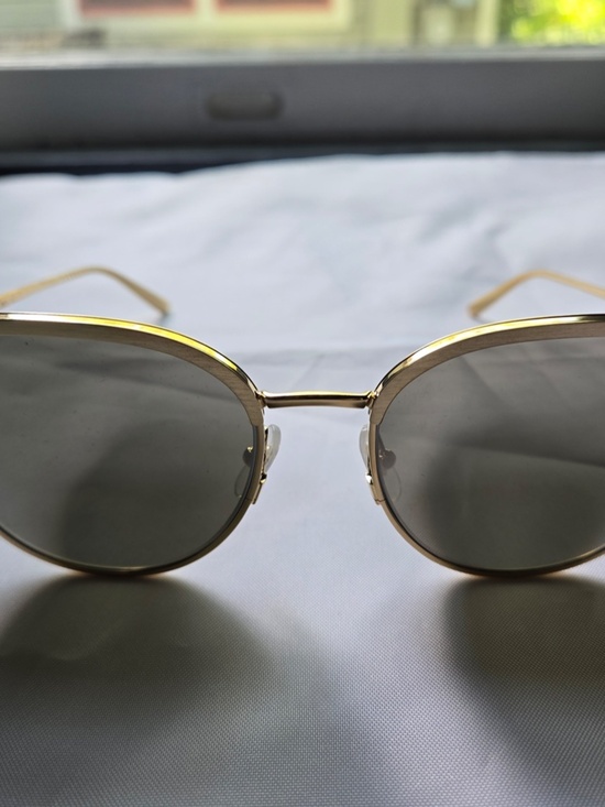 NEW - Authentic Panthere De Cartier Cat Eye Sunglasses CT0198S Gold main image 11